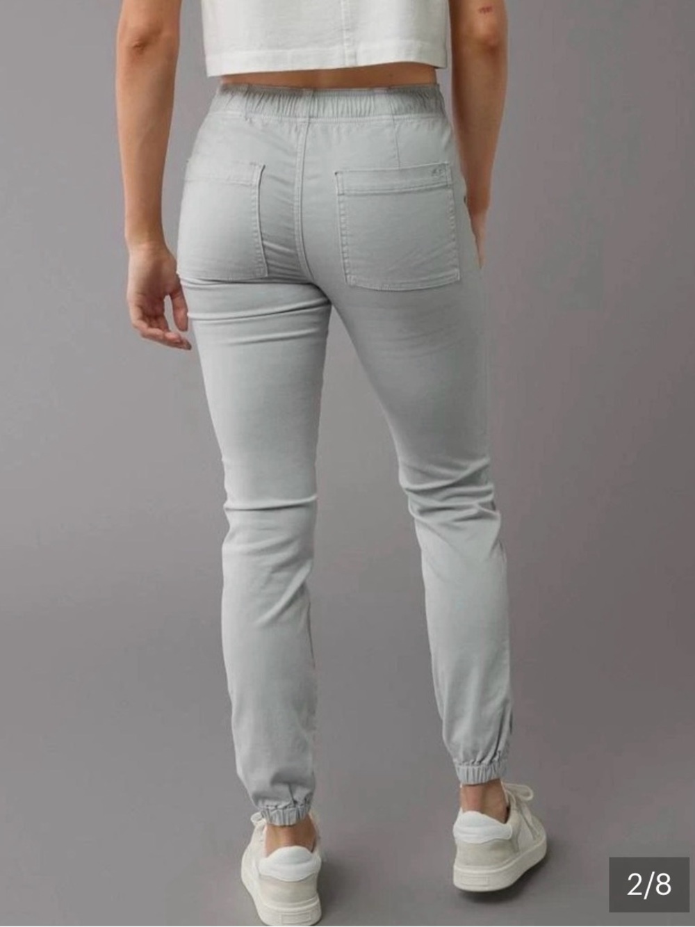 American Eagle Outfitters Light Gray Women's Next Level Jeggings